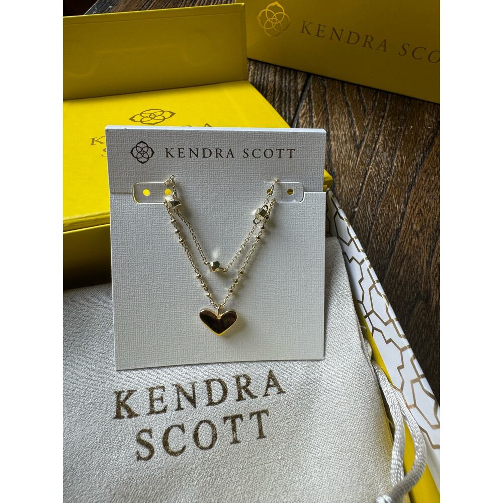 Kendra Scott Ari Heart Multi Strand Necklace in Gold
